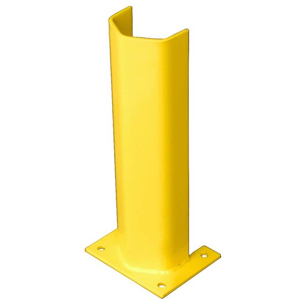 Bluff Manufacturing 18 H Steel Post Protector, 1/4 Thick, Yellow 1/4PO18-YEL